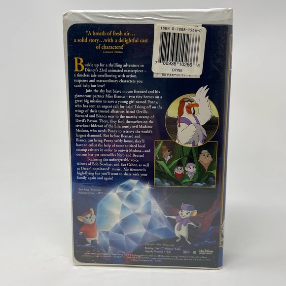 VHS Lot The Rescuers Mouse Detective American Tail Mouse Mice Disney Universal - Picture 5 of 10